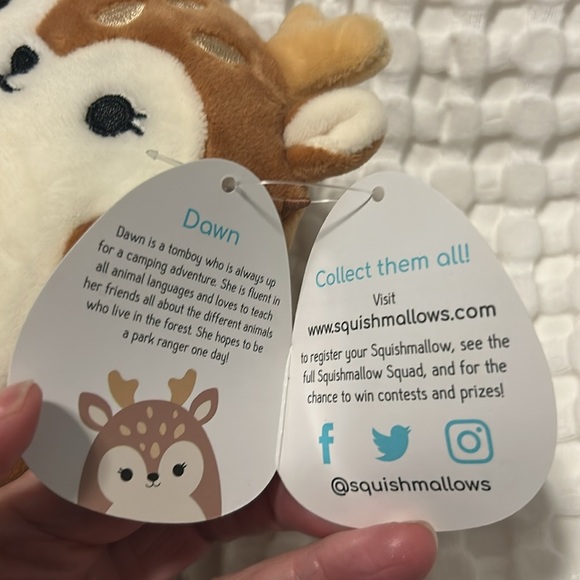 Dawn the Deer 5 inch Squishmallow - Picture 7 of 11